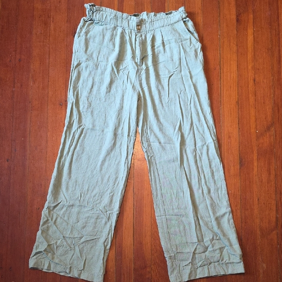 Thread & Supply Pants - Casual Sage Linen Pants